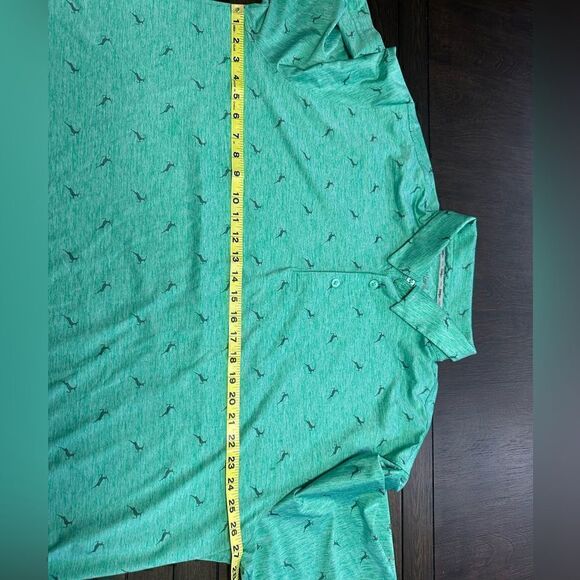 Walter Hagen Mens XXL Reindeer Green Christmas Short Sleeve Polo - Picture 5 of 7